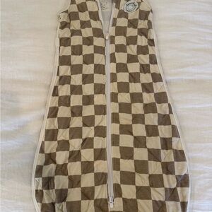Checkered Brown and Cream Dreamland Sleep Sack